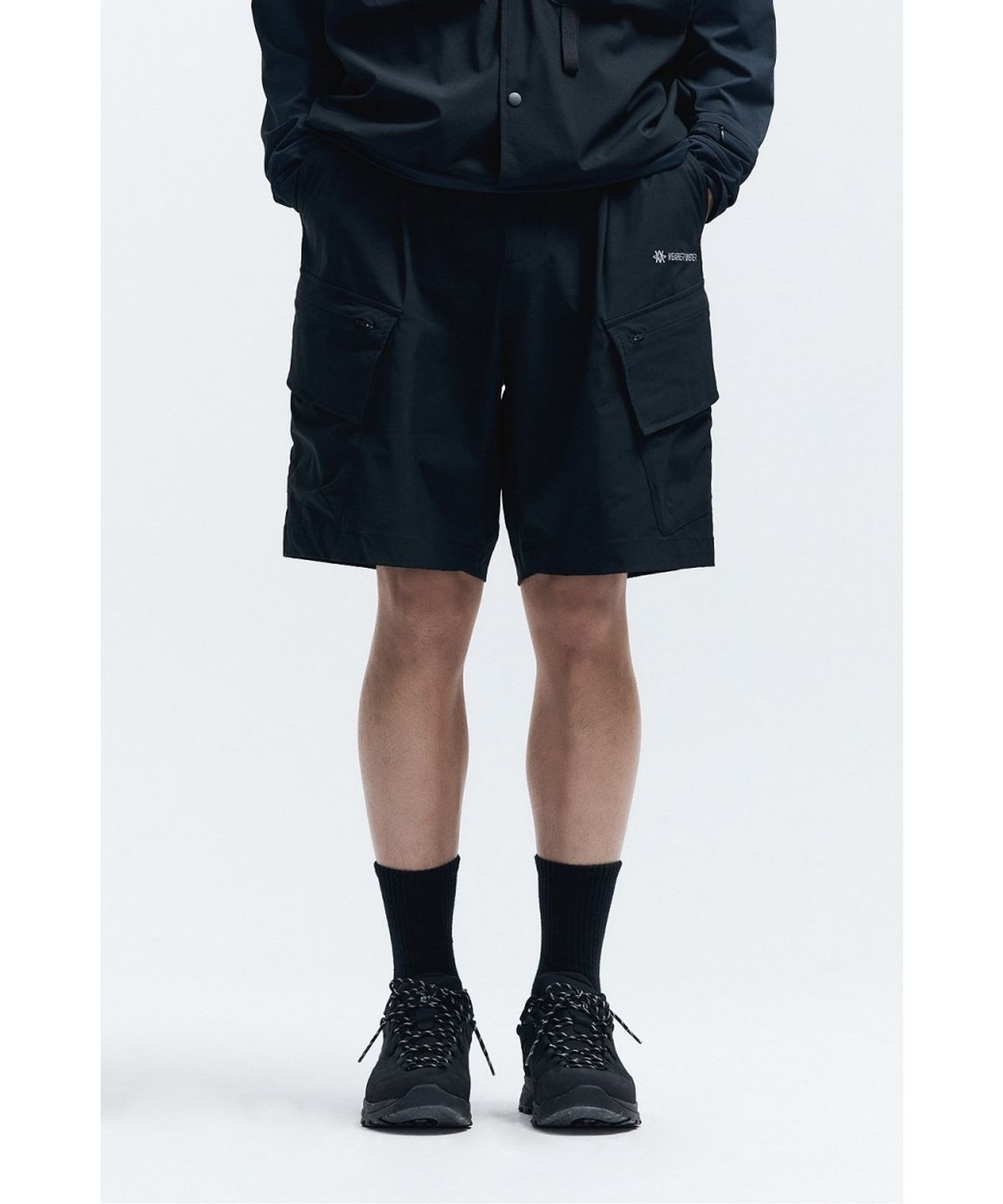 코오롱스포츠(KOLON SPORT) WM 남성 유틸리티 스트레치 립스탑 카고 쇼츠 8GPOM26201BLK