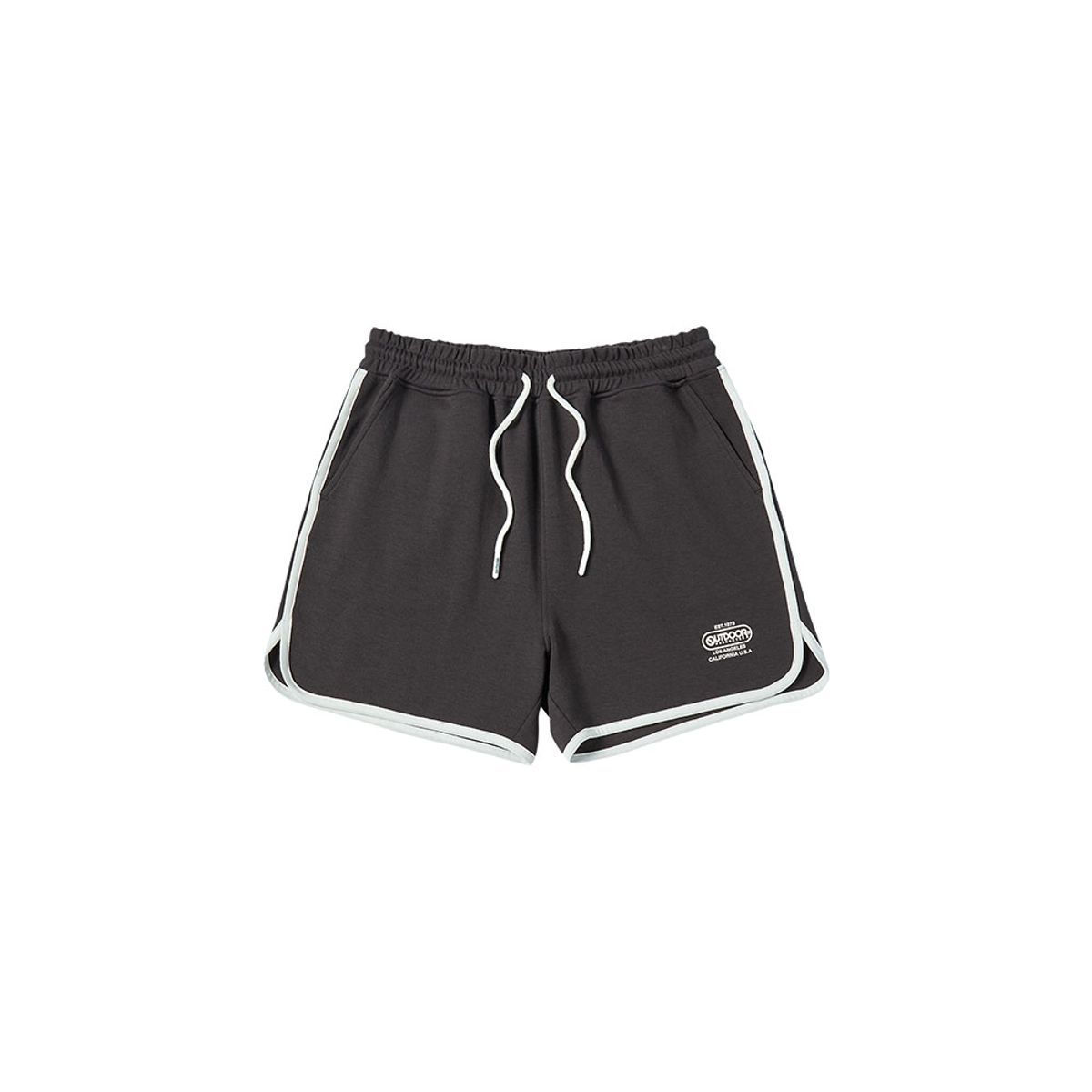 아웃도어 프로덕츠(OUTDOOR PRODUCTS) 여성 멀티로고 스웻 숏츠 (챠콜)