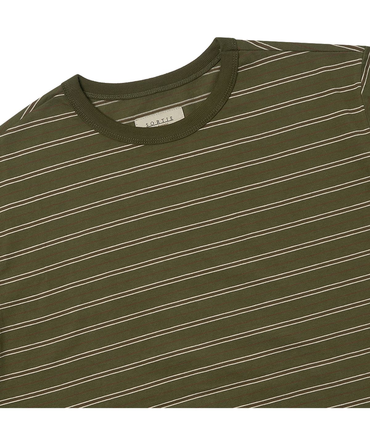 솔티(SORTIE) VTG Stripe T-Shirts (Khaki)