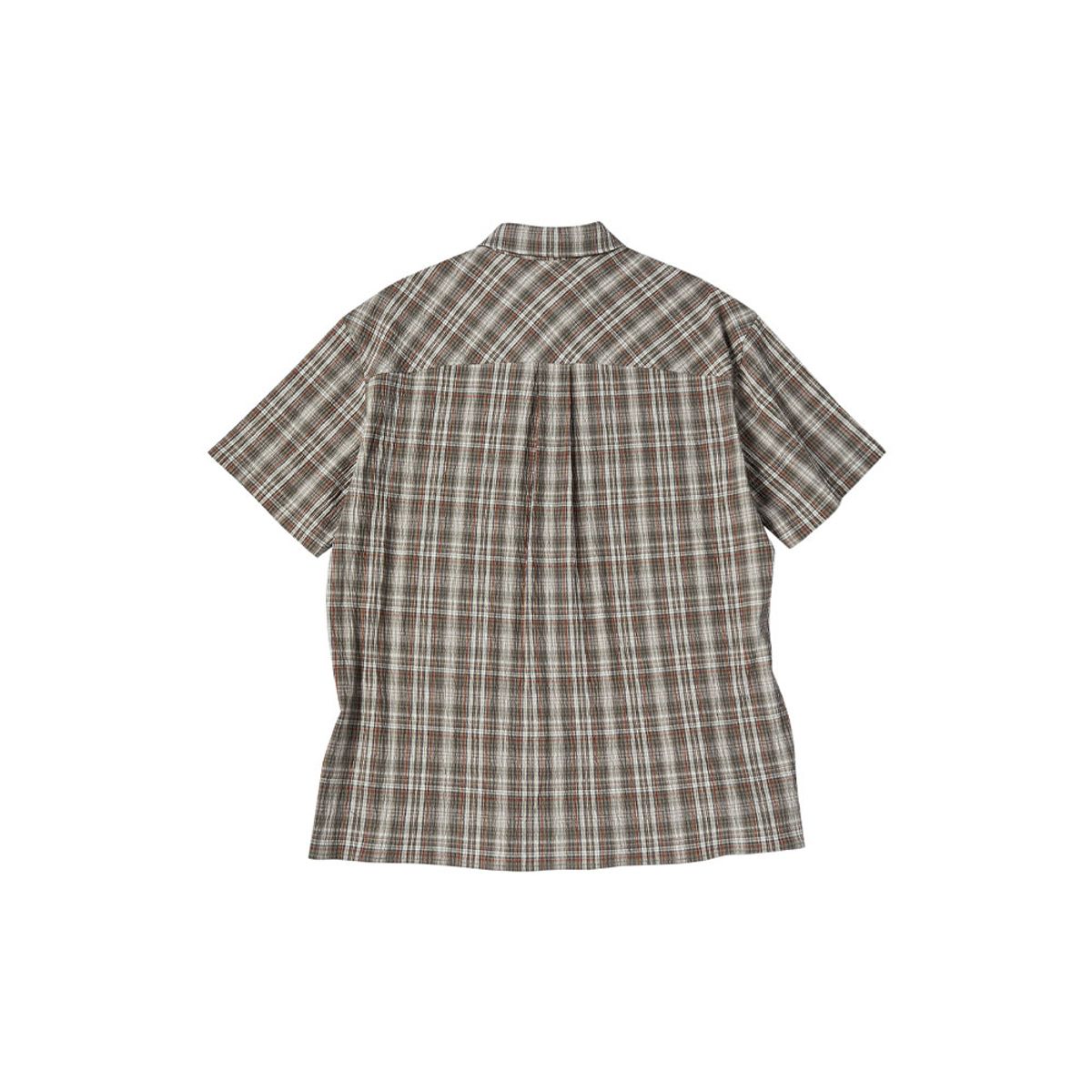 아웃도어 프로덕츠(OUTDOOR PRODUCTS) 체크 하프 슬리브 셔츠 (브라운)