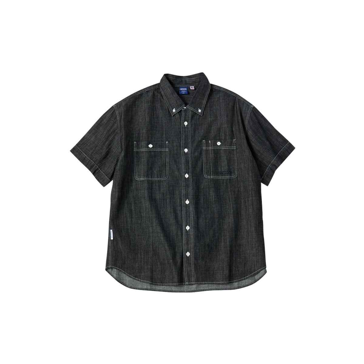 아웃도어 프로덕츠(OUTDOOR PRODUCTS) 데님 반팔 셔츠 (블랙)