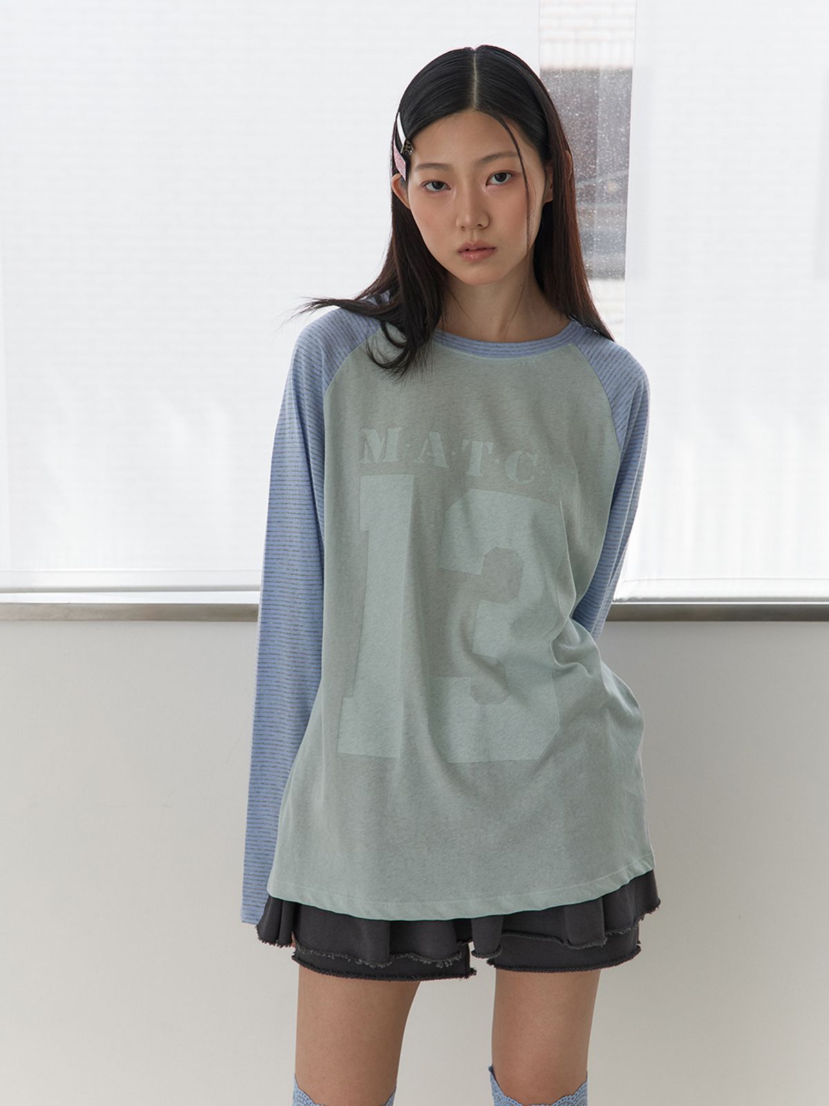 어펙션(AFFECTION) Match Raglan T-shirt (Mint)