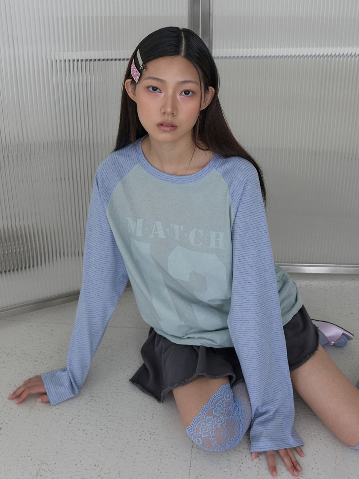 어펙션(AFFECTION) Match Raglan T-shirt (Mint)