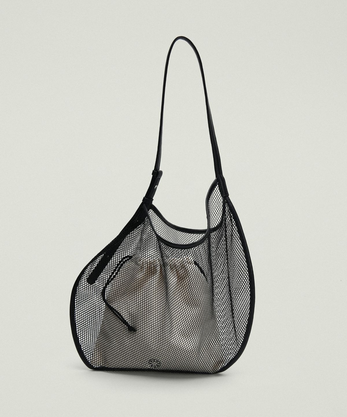 조에뜨(ZOEET) PEBBLE SHOULDER MESH BAG (MIDNIGHT)