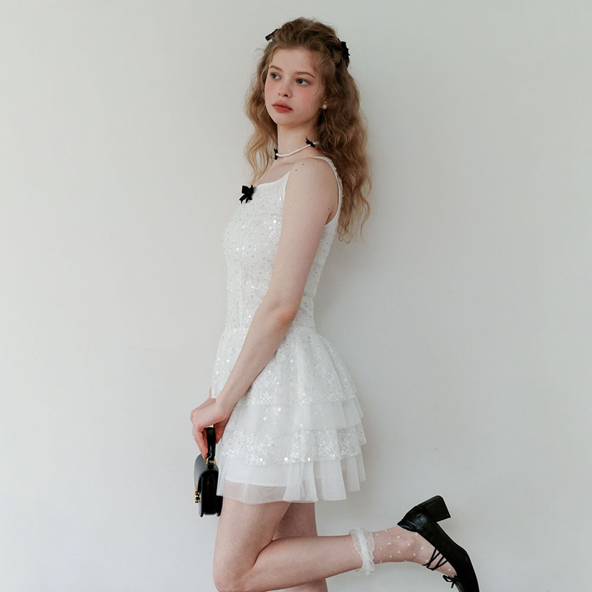 쎄무아듀(CEST MOIDEW) Cest_Sequin tulle sleeveless dress
