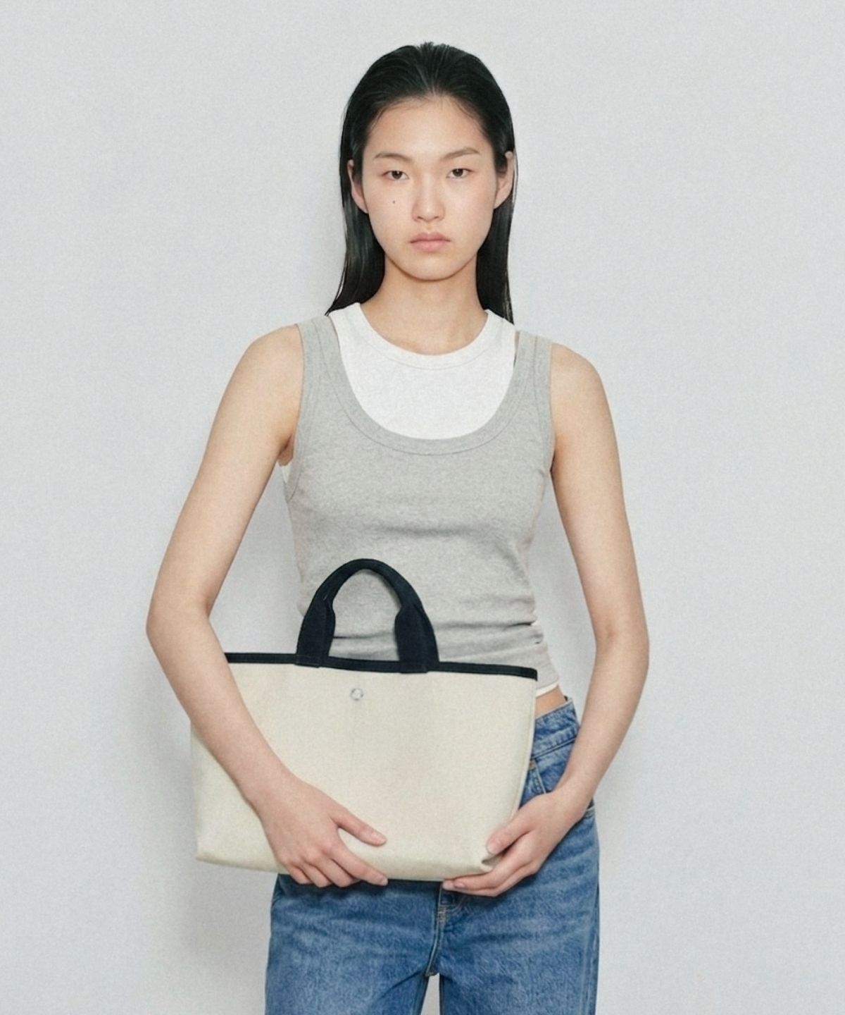 조에뜨(ZOEET) STANDARD TOTE CANVAS BAG (ECRU)