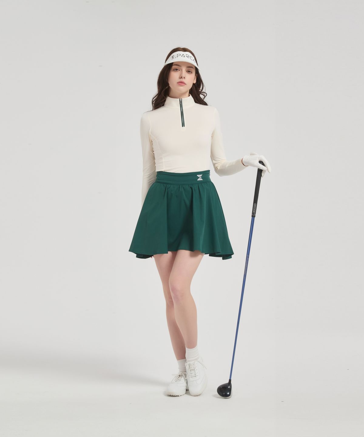 이파르카(E.PARCA) 파인트리 하이웨이스트 플레어 스커트