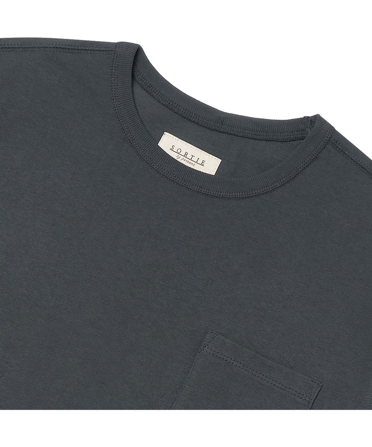 솔티(SORTIE) 3N605 Poket T-Shirts (Charcoal)