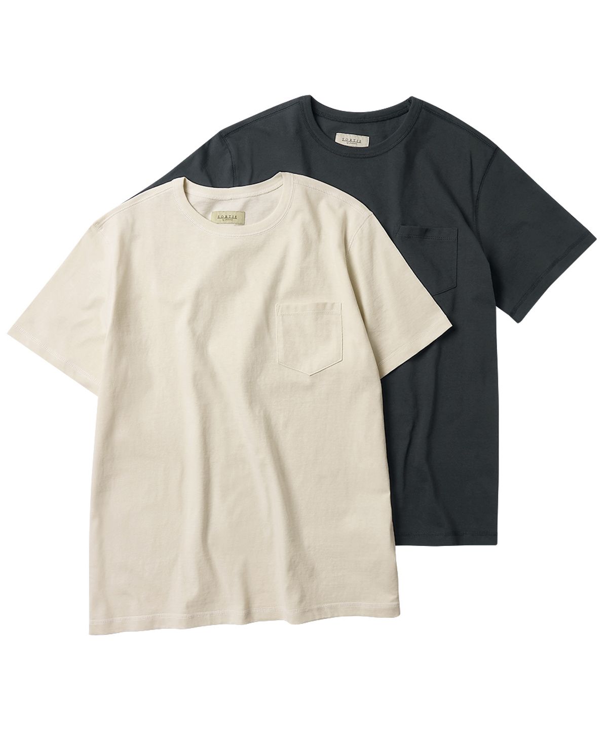 솔티(SORTIE) 3N605 Poket T-Shirts (Charcoal)
