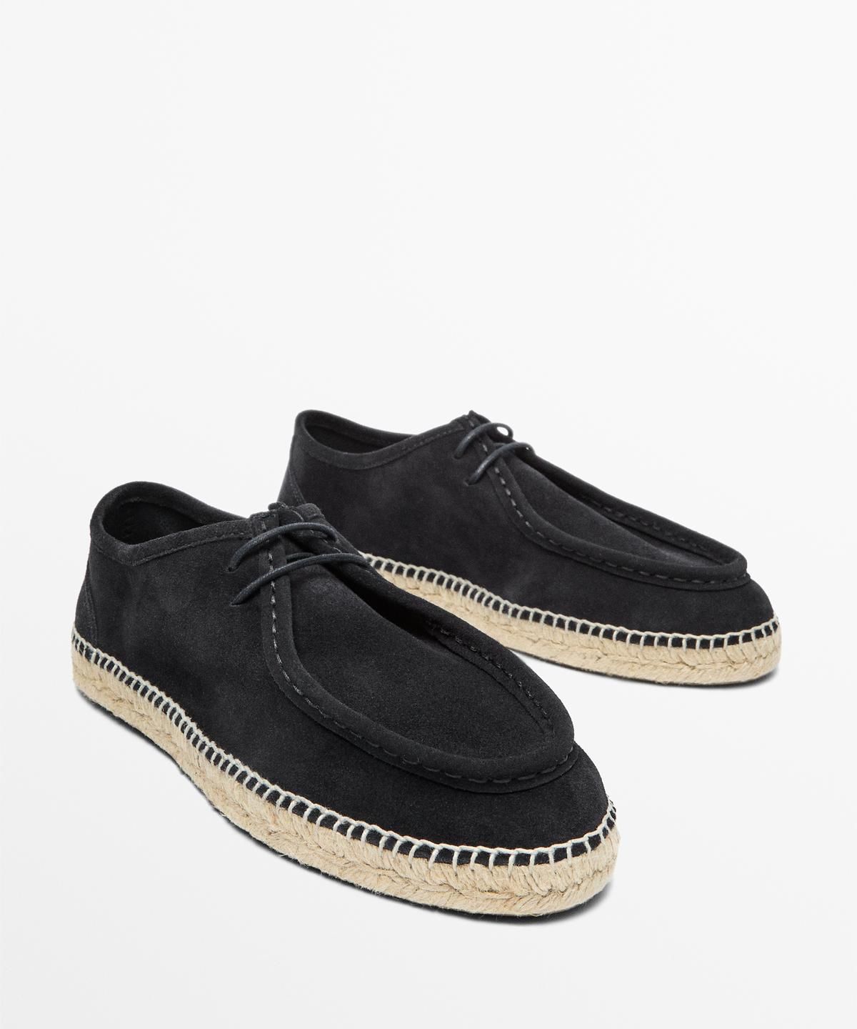 마시모두띠(MASSIMO DUTTI) 스플릿 스웨이드 스티치 디테일 주트 슈즈