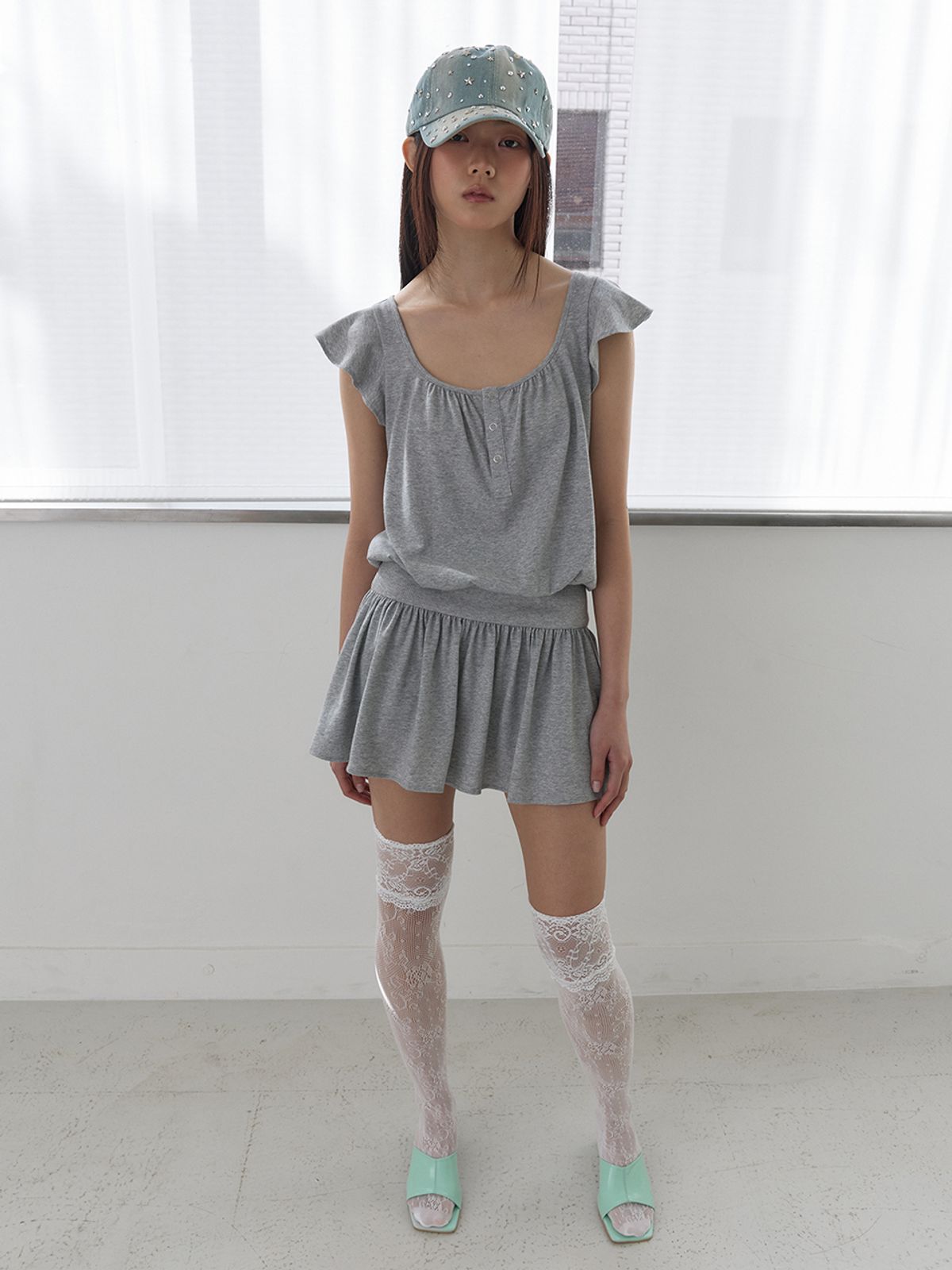 어펙션(AFFECTION) Clover Dress (Gray)