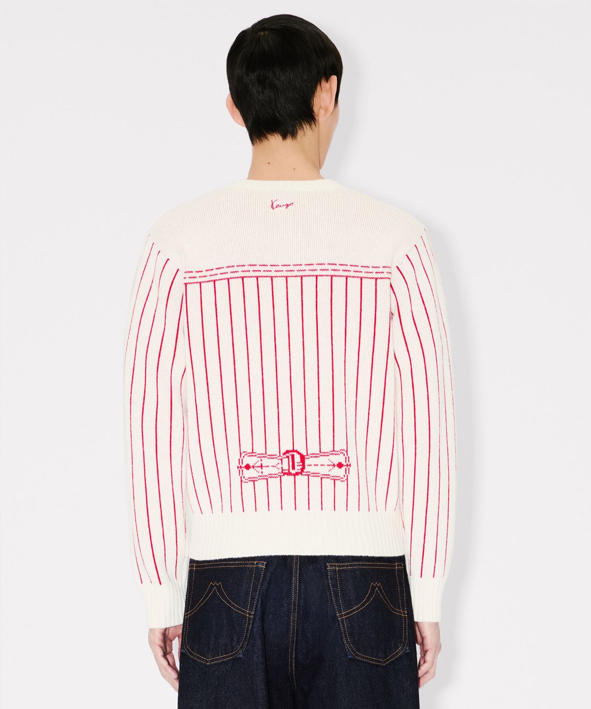 겐조(KENZO) 남성 RWS 겐조 트롱프뢰유 가디건_K265AMG101WHX