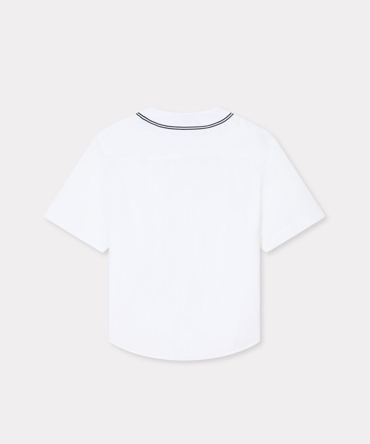 겐조(KENZO) 남성 보케 플라워 2.0 베이스볼 화이트 반팔 셔츠_K265AMI501WHX