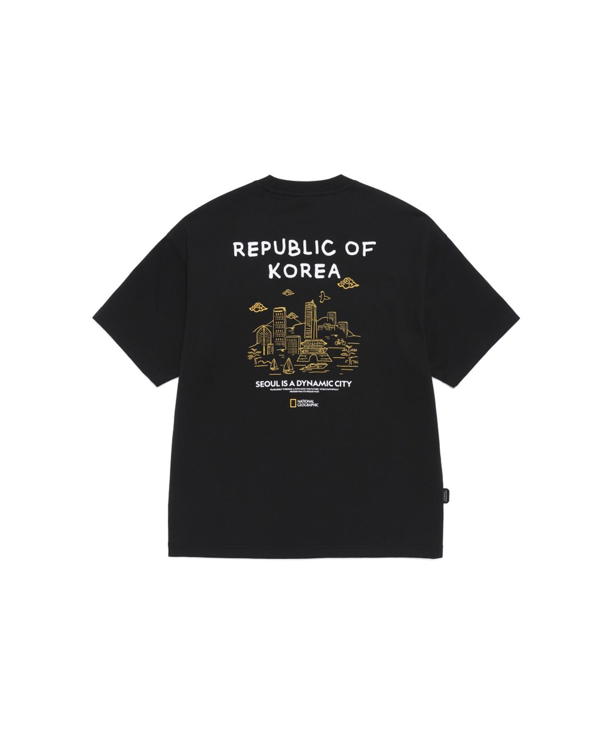 내셔널지오그래픽(NATIONALGEOGRAPHIC) N262UTS922 [ROK] 다이나믹 시티 그래픽 반팔 티셔츠 BLACK