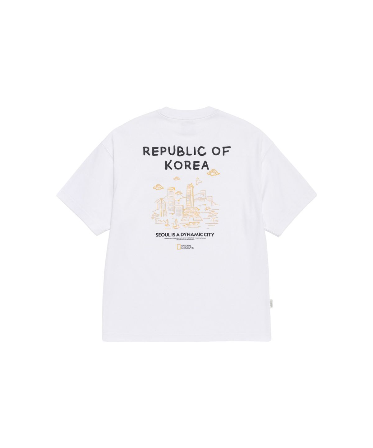 내셔널지오그래픽(NATIONALGEOGRAPHIC) N262UTS922 [ROK] 다이나믹 시티 그래픽 반팔 티셔츠 WHITE