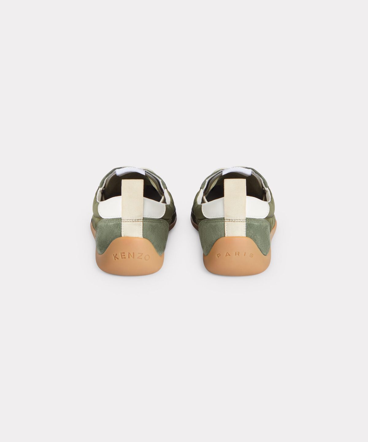 겐조(KENZO) 여성 26SS 겐조 스트라이커 카키 로우 탑 플랫 스니커즈_K265AIS102KA4