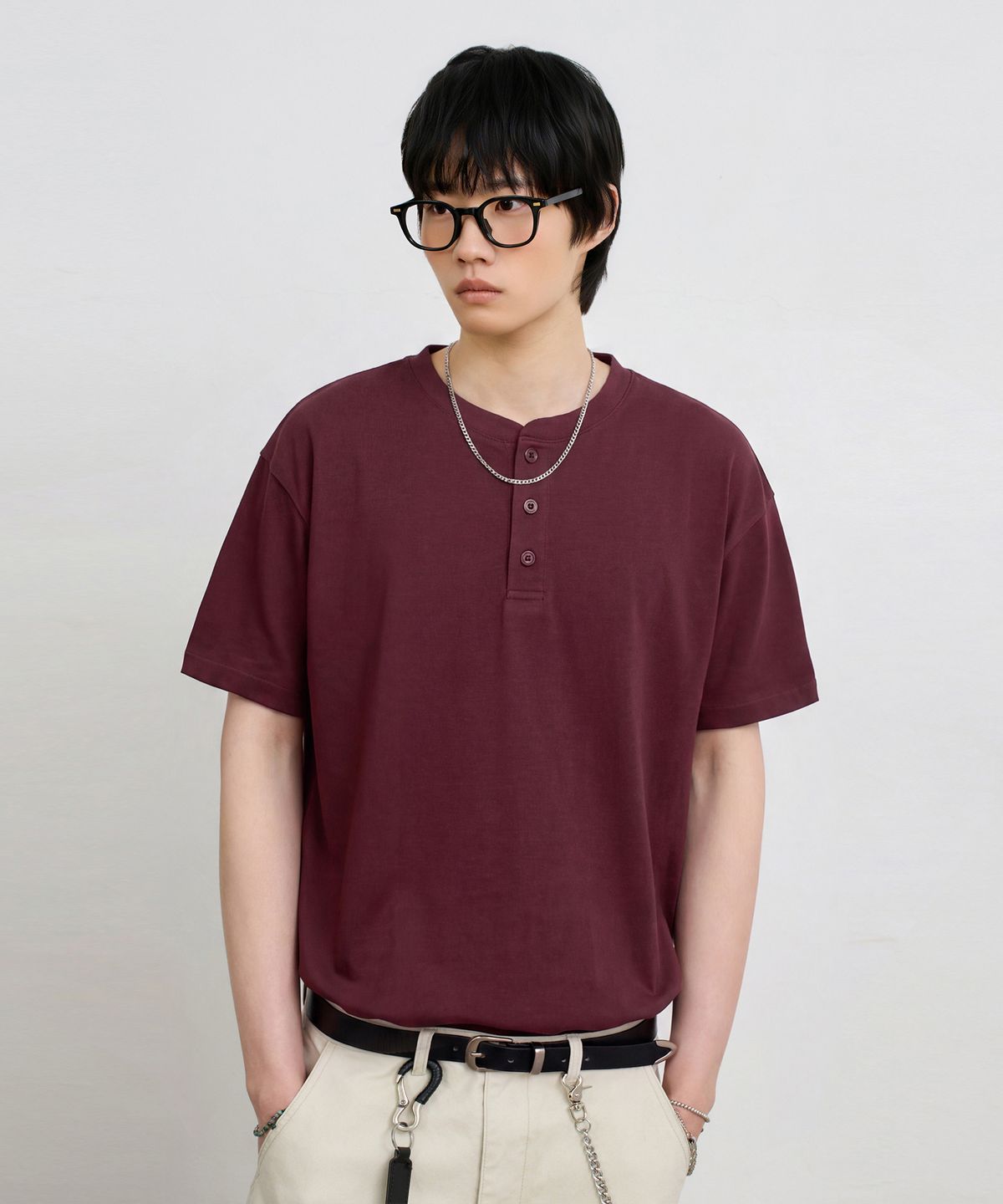 디미트리블랙(DIMITRI BLACK) [10주년기획] ⓒ 모두의 수소봉제 반팔 티셔츠 (COOLMAX® 원단)_헨리넥 5 COLOR