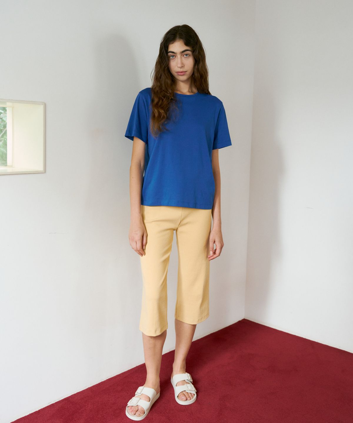 38컴온커먼(38COMEONCOMMON) Regular Light Cotton T-Shirts (Blue)