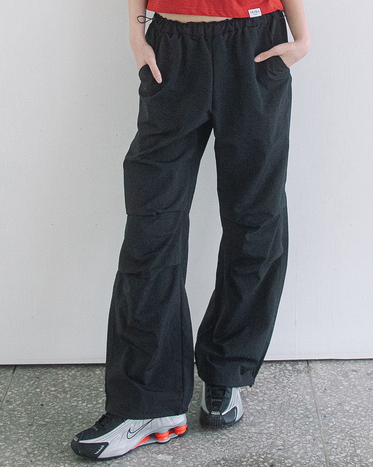 해비즘(HAVISM) NYLON PARACHUTE PANTS(BLACK)