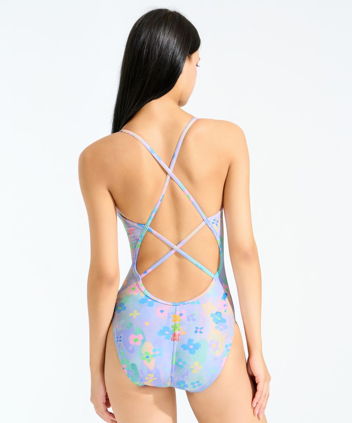 후그(HOOG) 비밀화원 파스텔블룸 미들컷 더블스트랩 X-back WSA2735