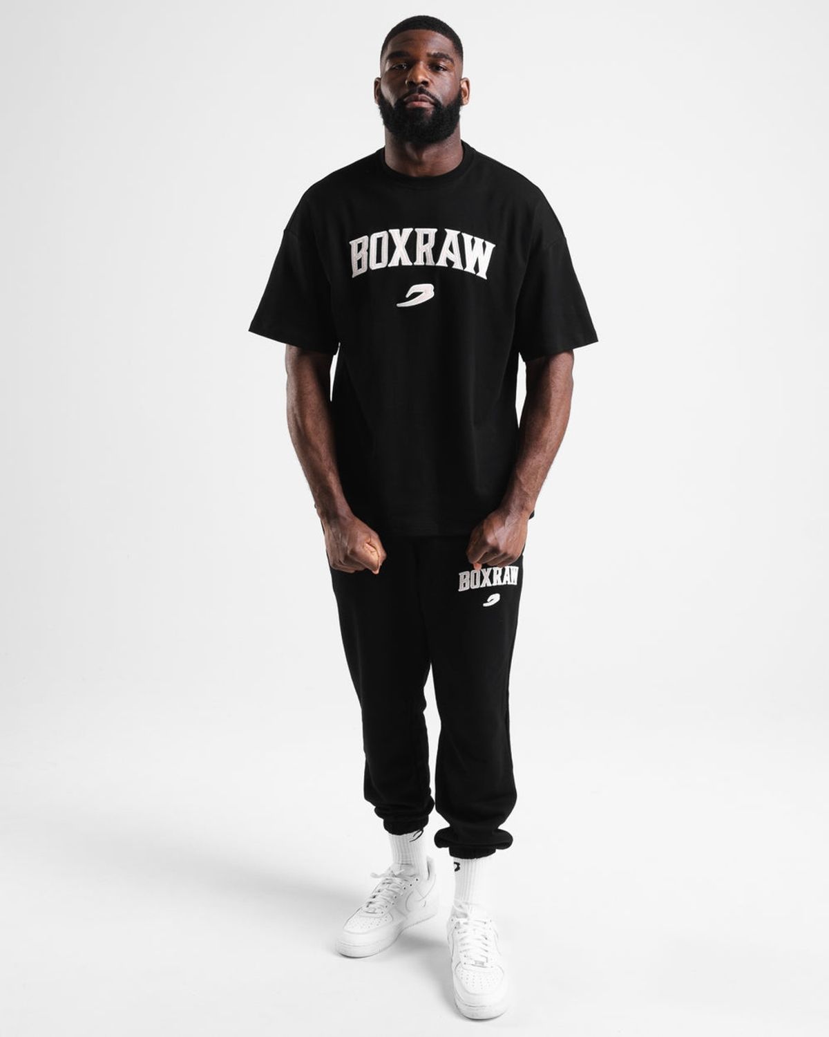 복스로(BOXRAW) 이스트 스트리트 오버사이즈 티셔츠 - 남성 M BXRW-U-ESOT [블랙]