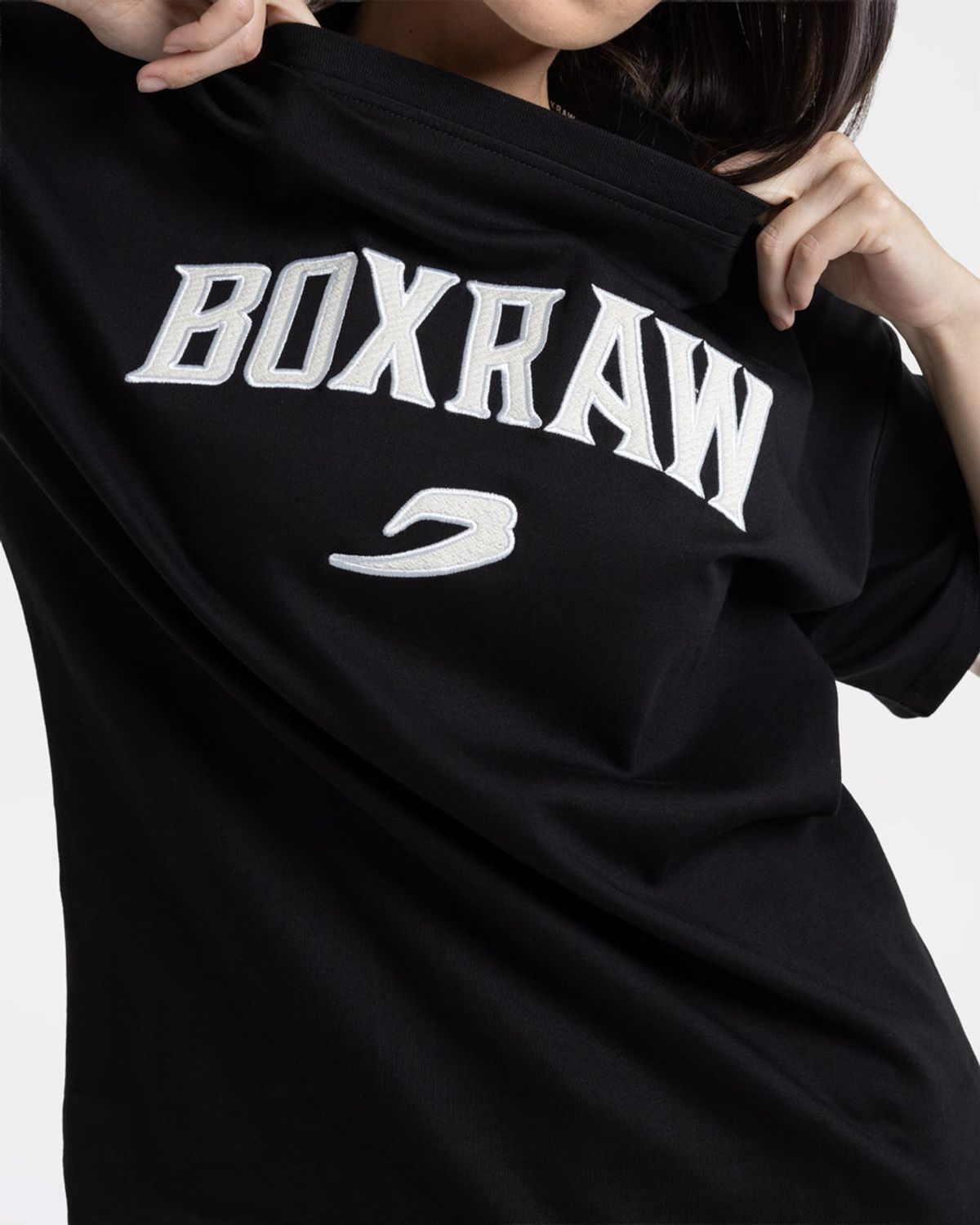 복스로(BOXRAW) 이스트 스트리트 오버사이즈 티셔츠 - 여성 W BXRW-U-ESOT-W [블랙]