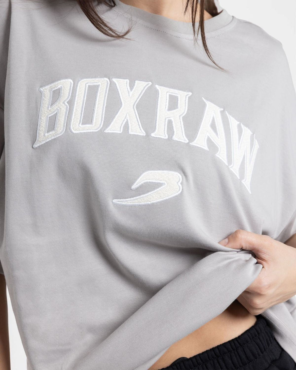 복스로(BOXRAW) 이스트 스트리트 오버사이즈 티셔츠 - 여성 W BXRW-U-ESOT-W [그레이]