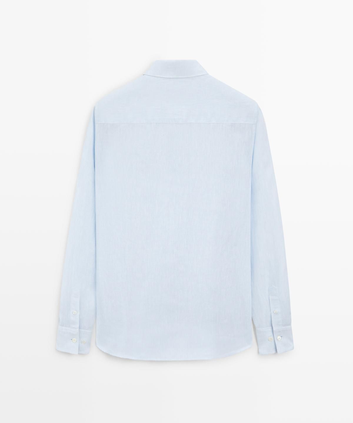 마시모두띠(MASSIMO DUTTI) 100% 린넨 레귤러 핏 셔츠