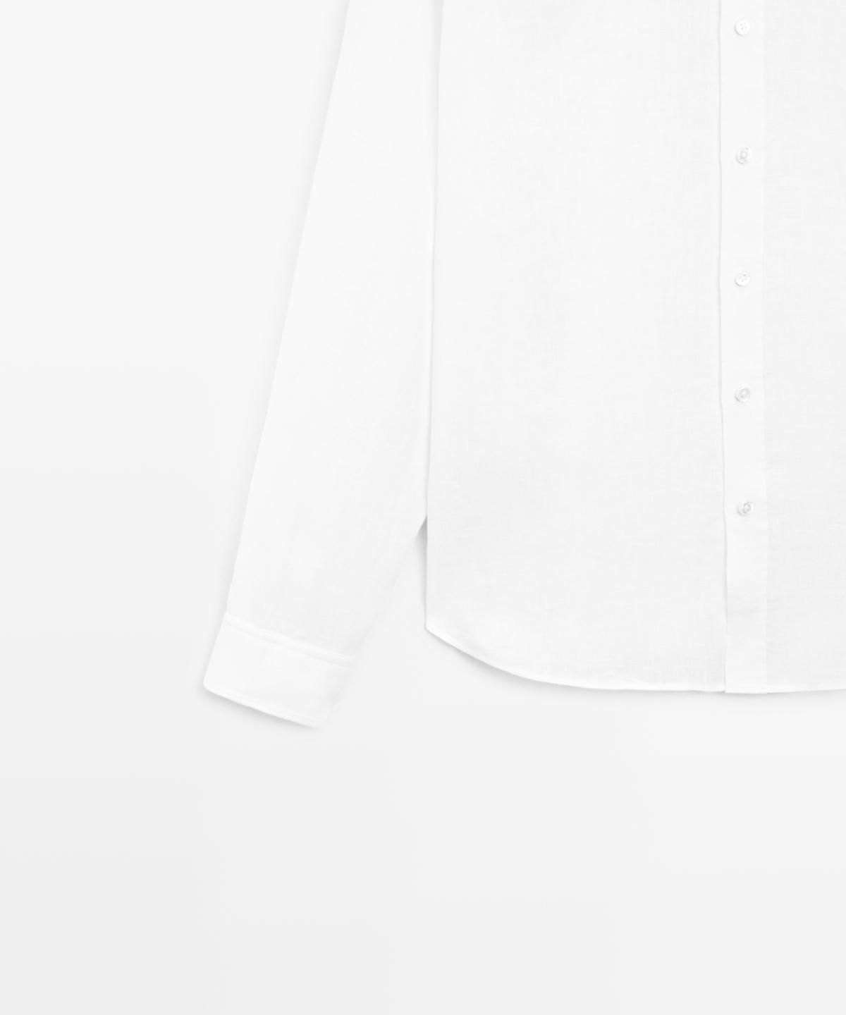 마시모두띠(MASSIMO DUTTI) 100% 린넨 레귤러 핏 셔츠