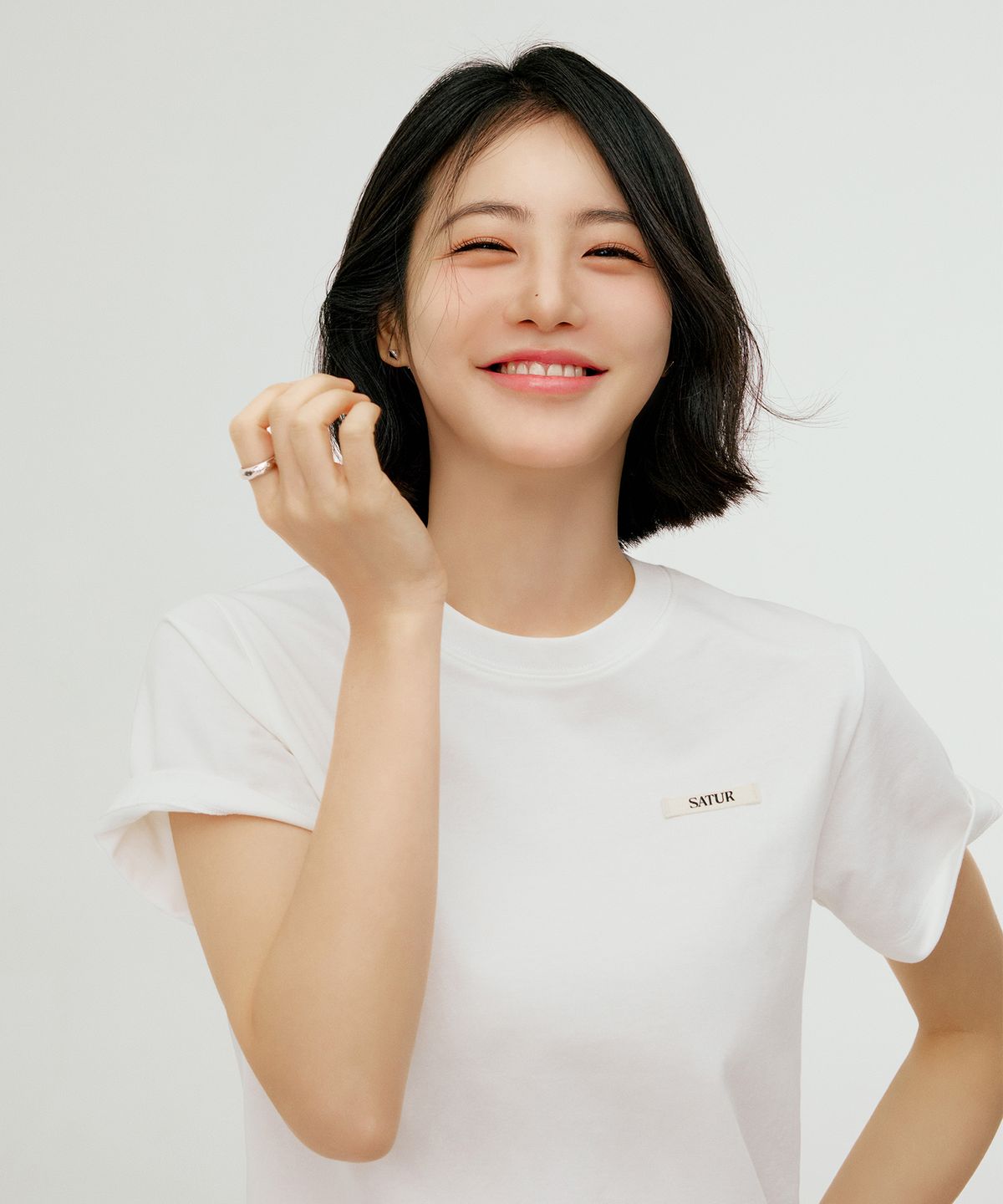 세터(SATUR) [2PACK] (W) 수피마 베이직 크루넥 반팔 티셔츠