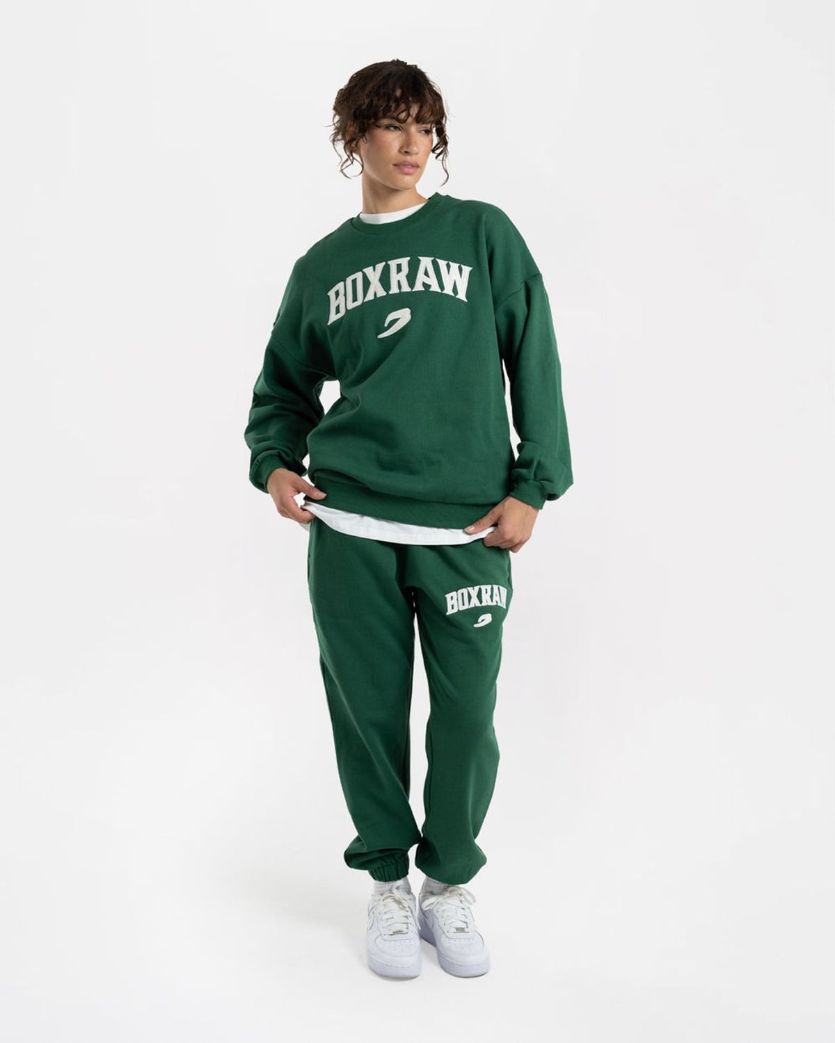 복스로(BOXRAW) 이스트 스트리트 스웻셔츠 - 여성 W BXRW-U-ESSW-W [그린]