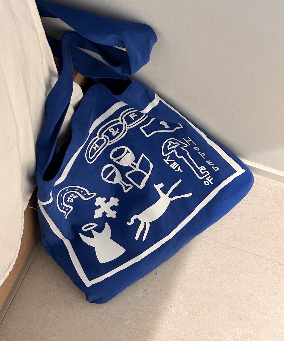 홉드(HOPED) Post bag 에코백_(BLUE)