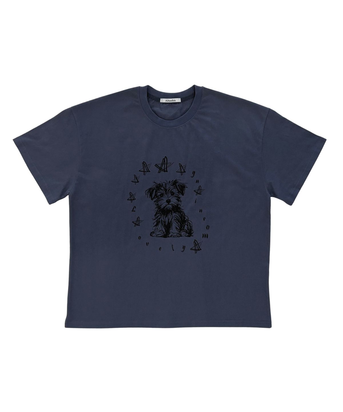 리엔드코(RIANDCO) LOVELY T-SHIRT_VINTAGE BLUE