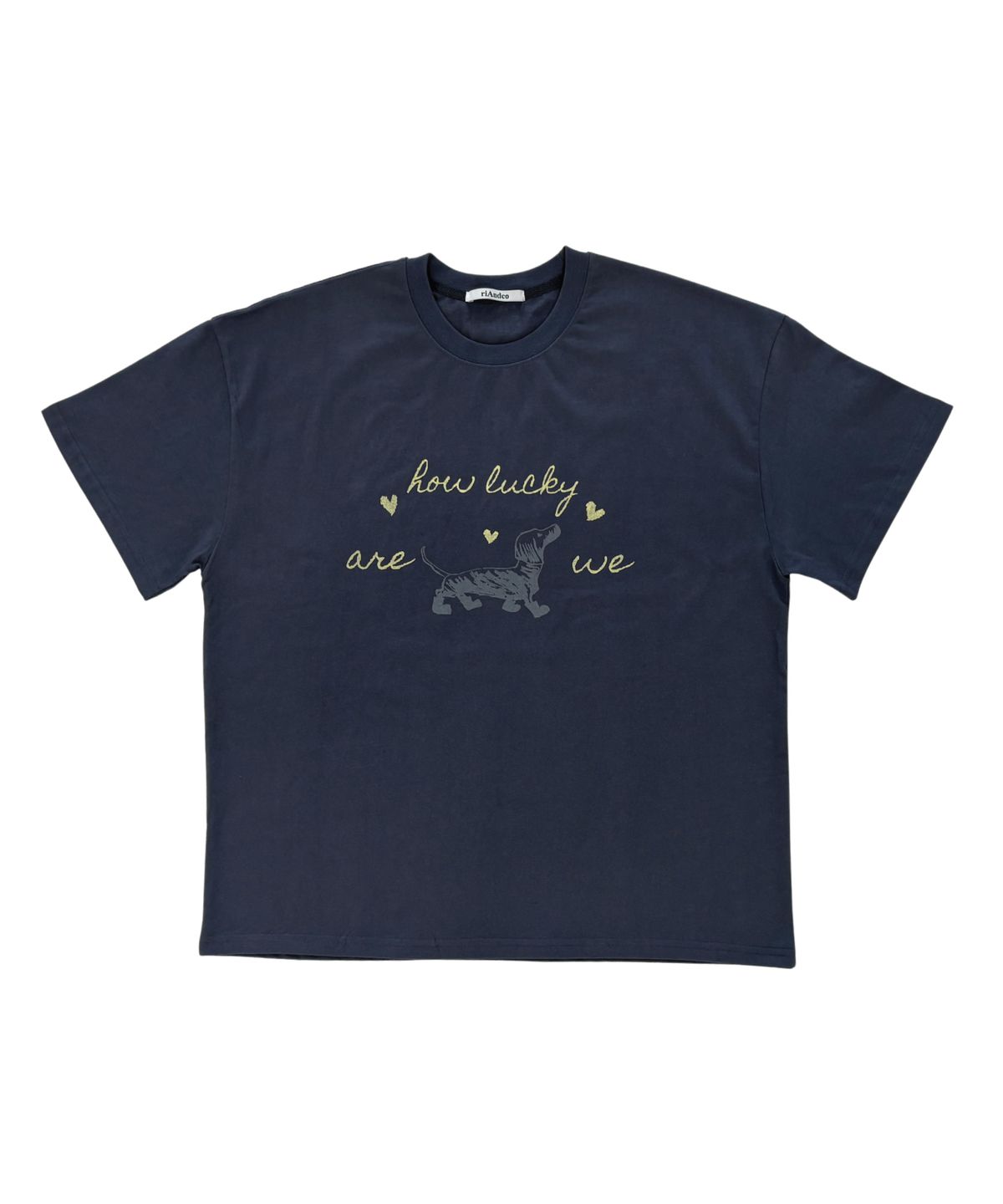 리엔드코(RIANDCO) LUCKY T-SHIRT_VINTAGE BLUE