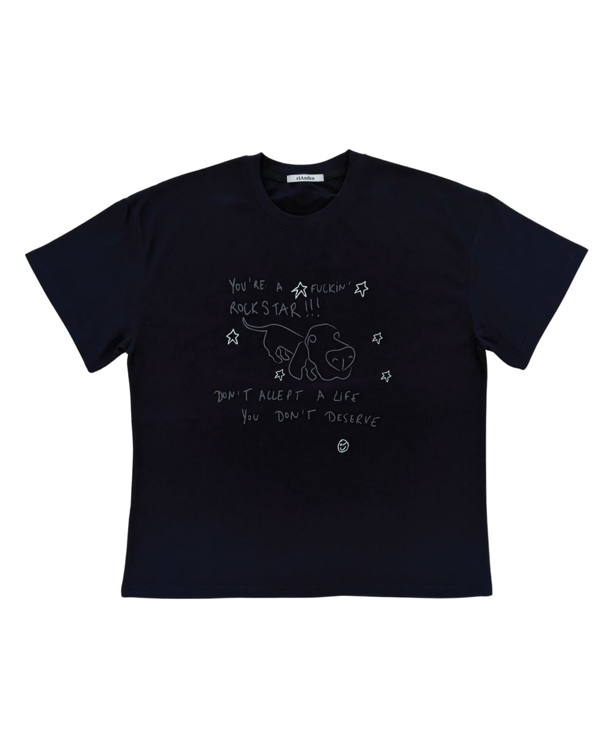 리엔드코(RIANDCO) STAR T-SHIRT_DEEP NAVY