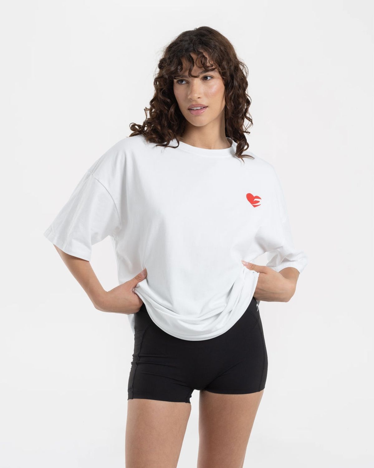 복스로(BOXRAW) Boxing is Love 오버사이즈 티셔츠 - 여성 W BXRW-BILOT-W [화이트]