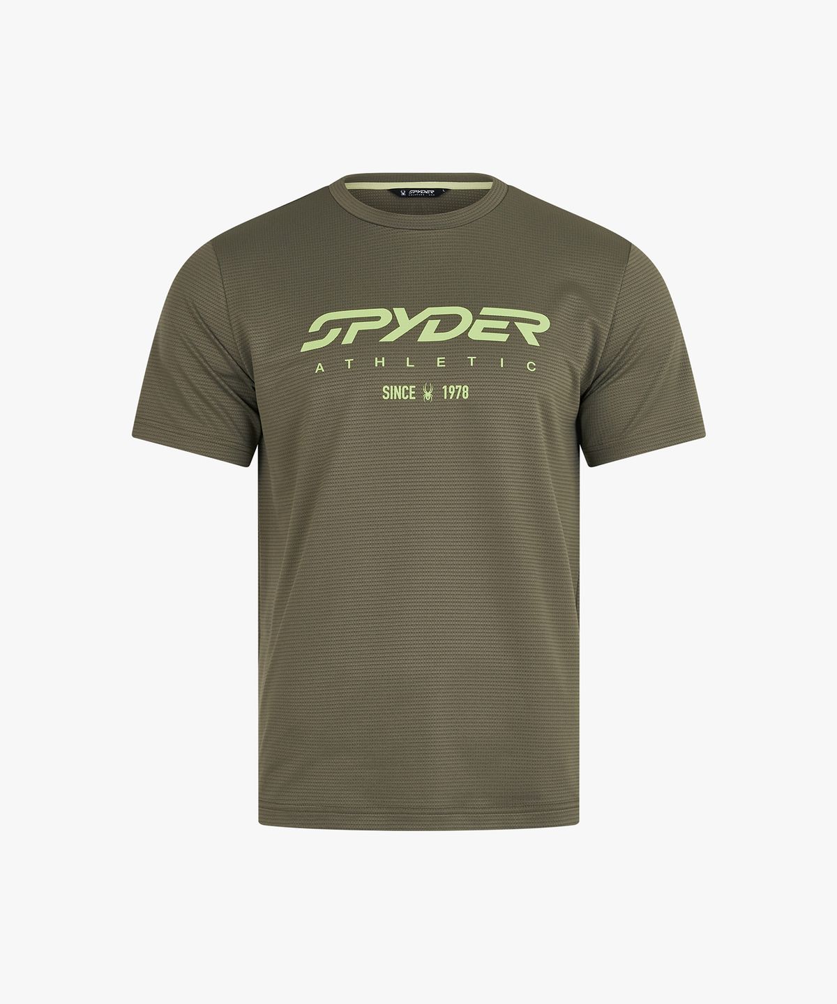 스파이더(SPYDER) 남성 컴포텍 쿨 퍼포먼스 텍스처 반팔 티셔츠 SPLMCNRS205MKHA
