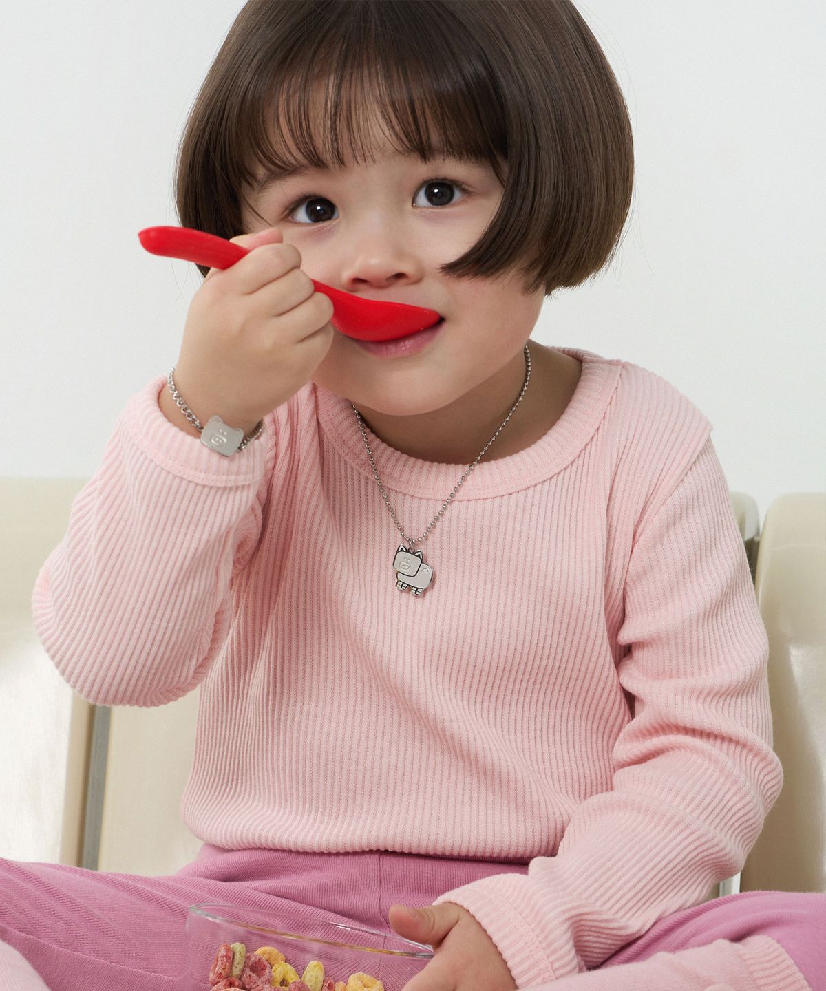 보나츠(BONATS) 써지컬 피그뽀 미아방지 목걸이