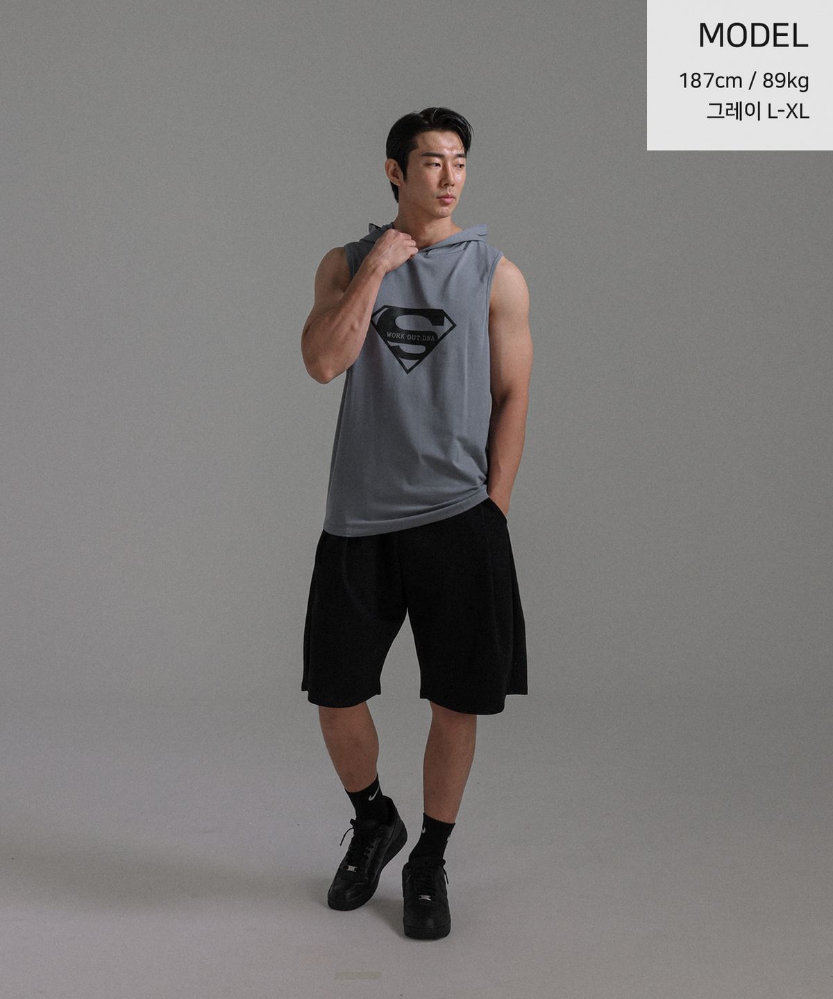 워크아웃디엔에이(WORKOUT DNA) 카비토  슈퍼맨 모달후드나시