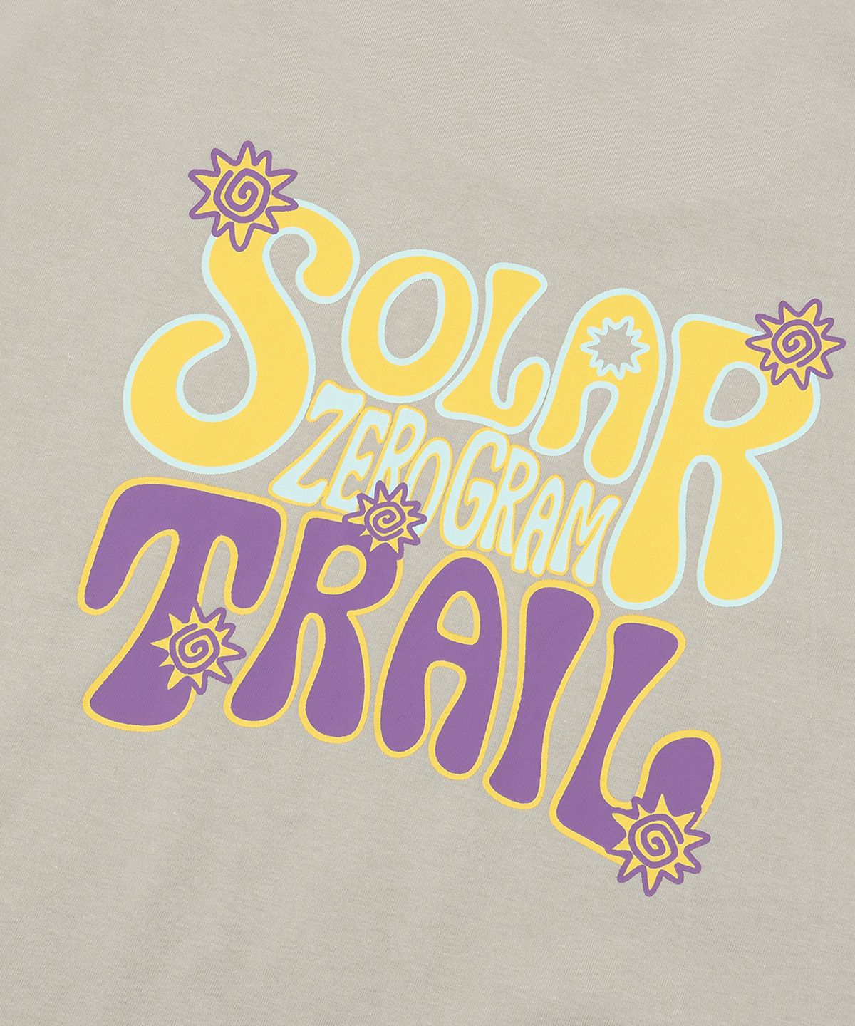 제로그램(ZEROGRAM) SOLAR TRAIL Sorona 백그래픽 반팔 티셔츠
