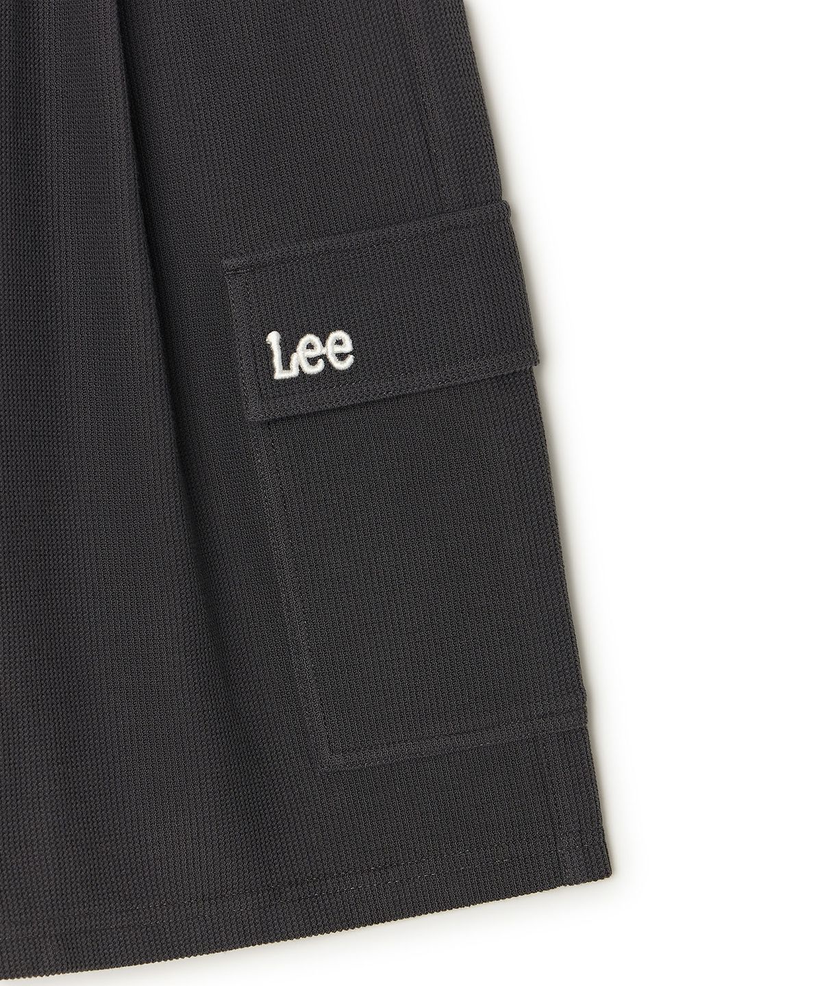 리 키즈(LEE KIDS) 카고 버뮤다 5부 와플저지팬츠 차콜 LK2602JP14CH