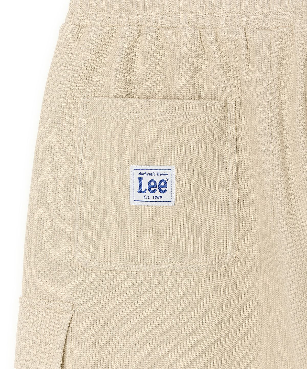 리 키즈(LEE KIDS) 카고 버뮤다 5부 와플저지팬츠 베이지 LK2602JP14BE