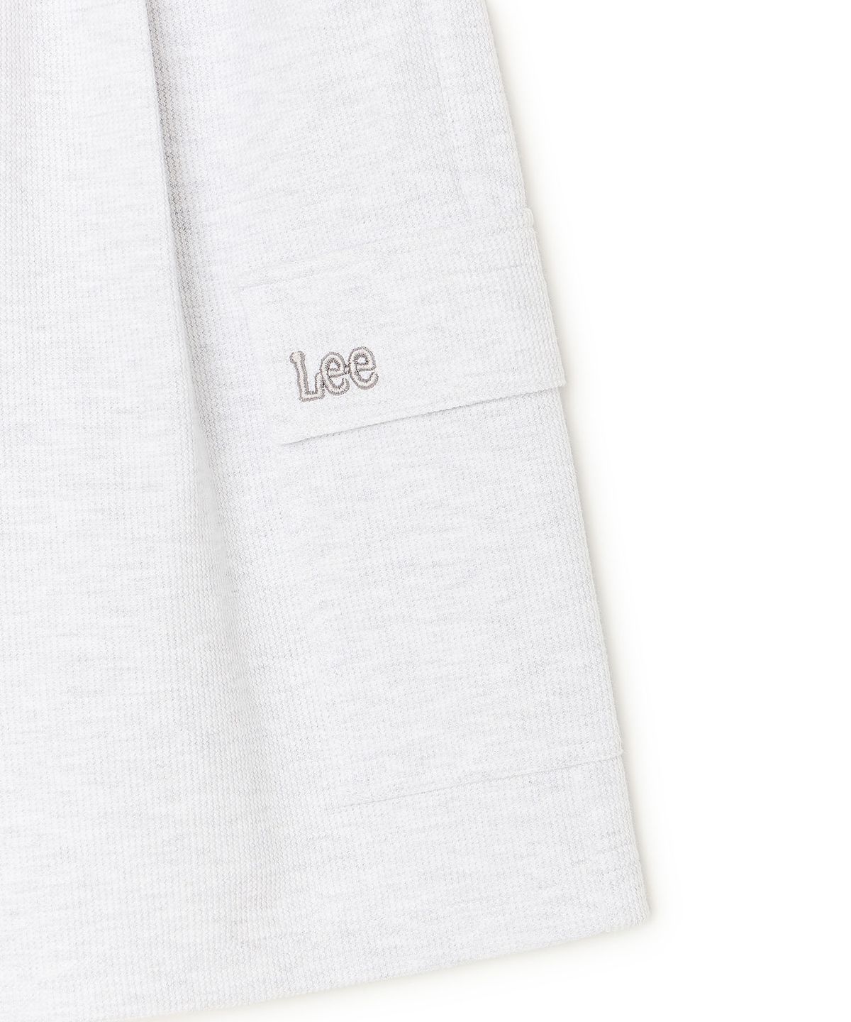 리 키즈(LEE KIDS) 카고 버뮤다 5부 와플저지팬츠 화이트멜란지 LK2602JP14WM