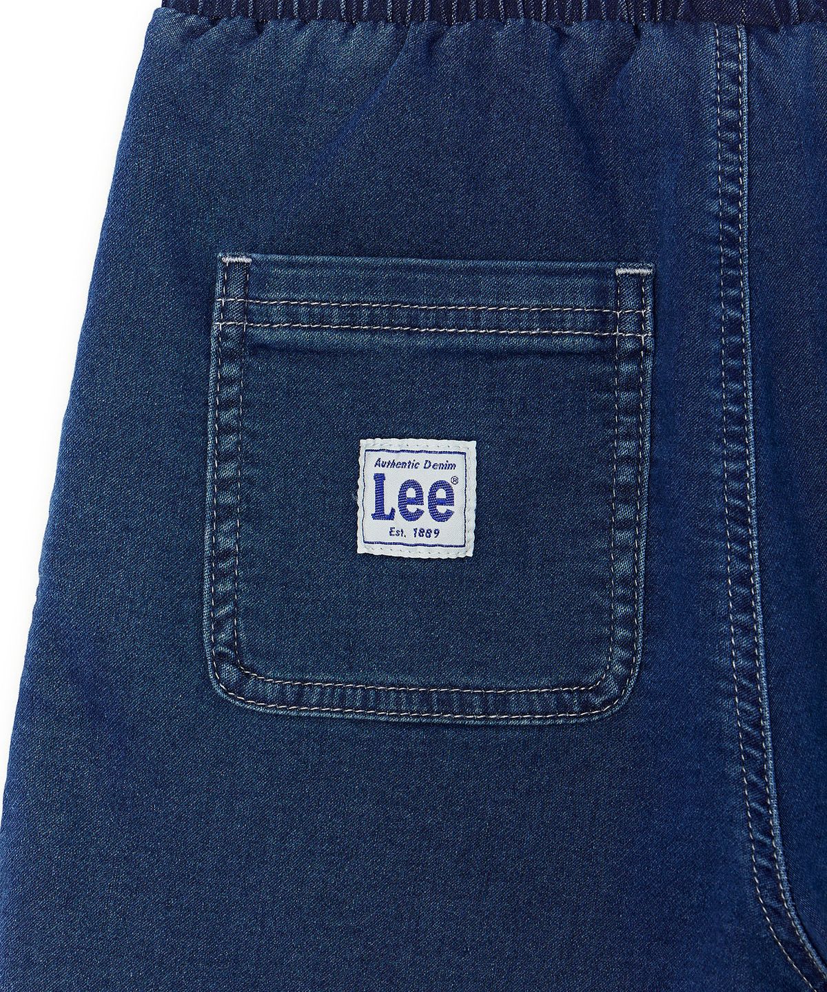 리 키즈(LEE KIDS) 인디고쭈리 6부 저지팬츠 인디고 LK2602JP15IN