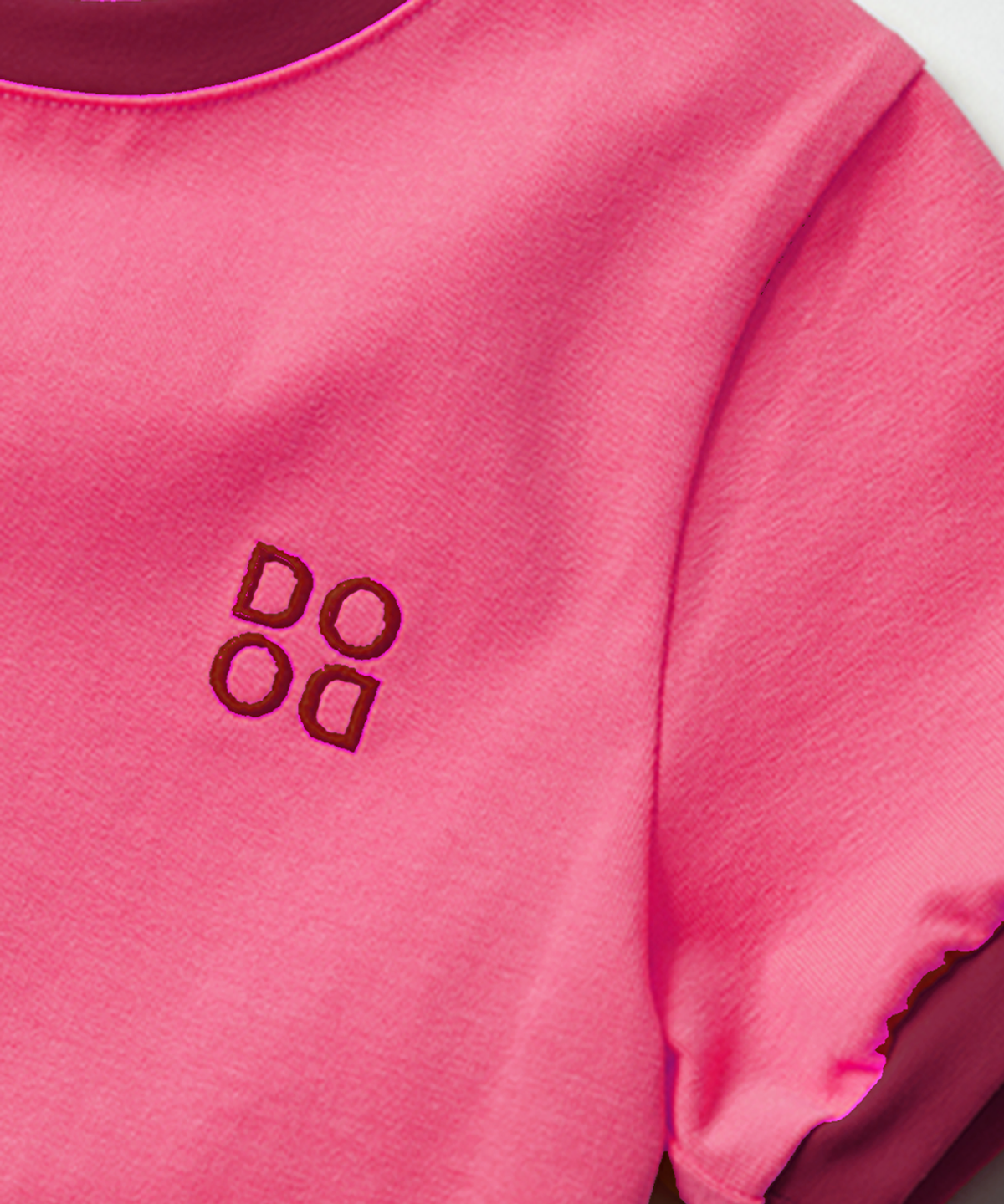 라메종드도도(LA MAISON DE DODO) BASIC DODO Ringer T Shirt_Pink/Red beans_키즈반팔티