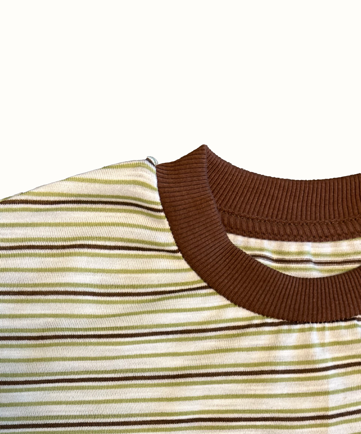 라메종드도도(LA MAISON DE DODO) BASIC DODO Stripe T Shirt_Brown/Mixed_키즈반팔티