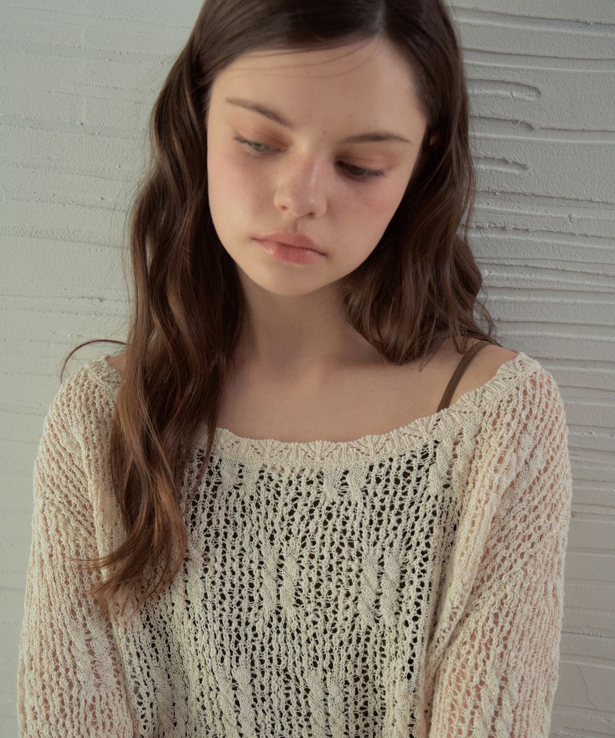 아우어노스텔지아(OURNOSTALGIA) Vero Scasi Knit_Cream(ON26KN22)