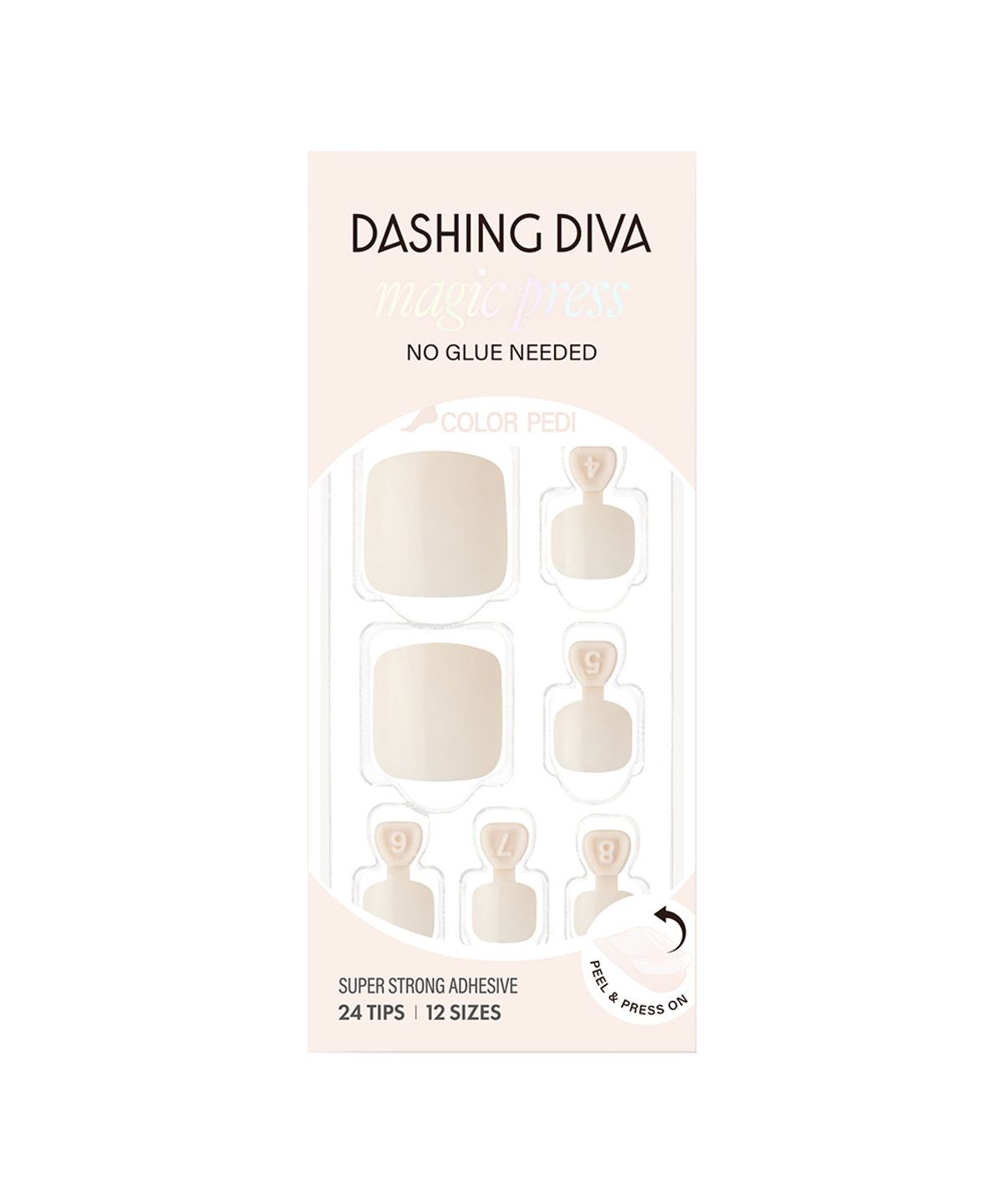 데싱디바(DASINGDIVA) 매직프레스 페디큐어 크리미 화이트