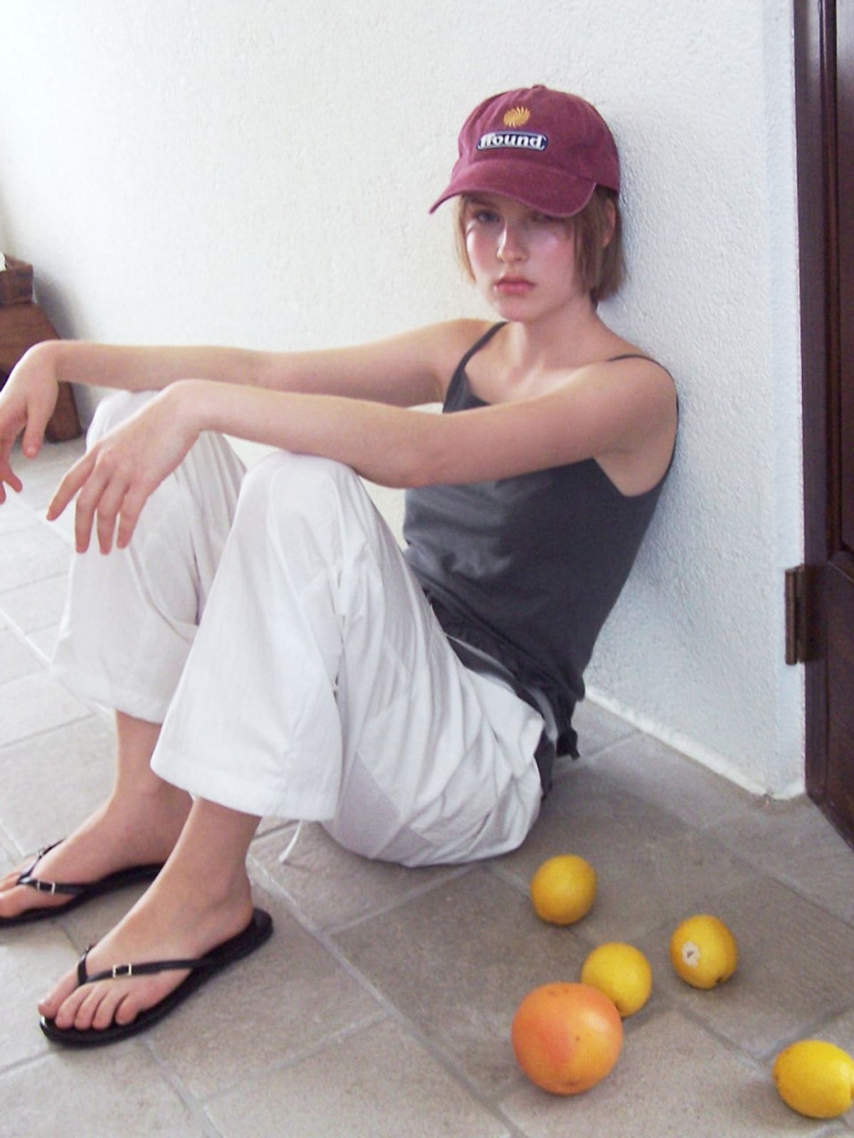에트몽(ETMON) Pocket Rivet Pants, White