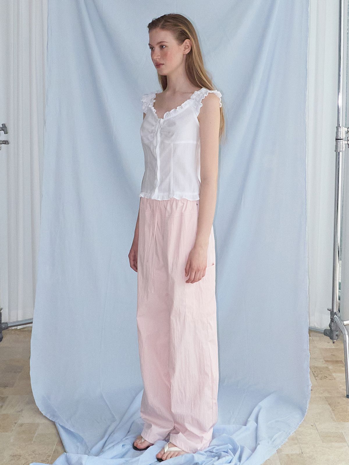 에트몽(ETMON) Pocket Rivet Pants, Pink
